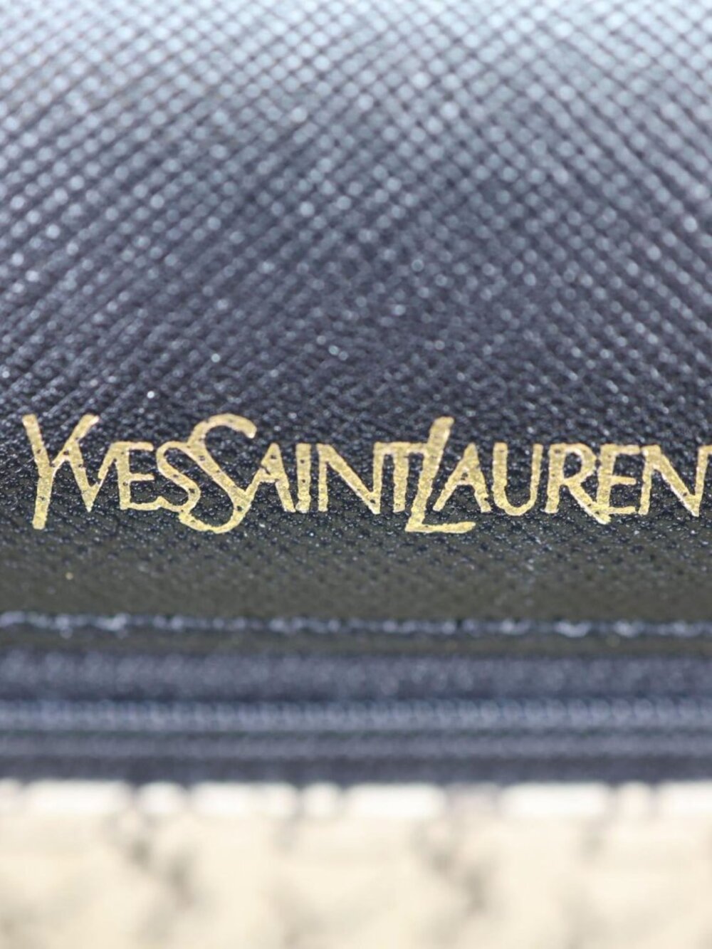 Yves Saint Laurent Saffiano Leather Clutch Black - Picture 11 of 11